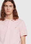 Farah Blanes Polo Shirt, Mid Pink Marl