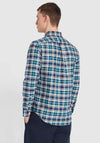 Farah Brewer Check Long Sleeve Shirt, Rich Indigo