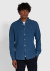 Farah Brewer Denim Slim Fit Shirt, Blue