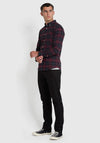 Farah Brewer Slim Fit Check Shirt, Farah Red & Navy