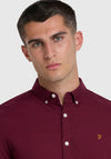 Farah Brewer Slim Fit Oxford Shirt, Wine