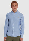 Farah Brewer Slim Fit Shirt, Dusk Blue