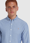 Farah Brewer Slim Fit Shirt, Dusk Blue