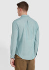 Farah Brewer Slim Fit Shirt, Dark Ocean Green