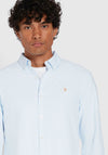 Farah Brewer Stripe Shirt, Sky Blue