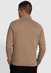 Farah Jim Quarter Zip Sweatshirt, Beige