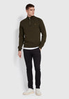 Farah Jim Quarter Zip Sweatshirt, Evergreen