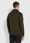 Farah Jim Quarter Zip Sweatshirt, Evergreen