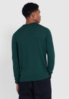 Farah Mullen Merino Wool Crew Neck Sweater, Botanic Green