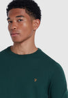 Farah Mullen Merino Wool Crew Neck Sweater, Botanic Green