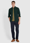 Farah Steen Brushed Cotton Shirt, Pine Green