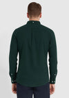 Farah Steen Brushed Cotton Shirt, Pine Green