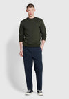 Farah Tim Crew Neck Sweatshirt, Evergreen