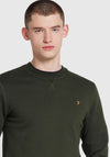 Farah Tim Crew Neck Sweatshirt, Evergreen