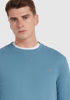 Farah Tim Crew Neck Sweatshirt, Para Blue