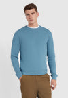 Farah Tim Crew Neck Sweatshirt, Para Blue