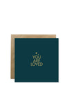 Bold Bunny “You are Loved” Greetings Card