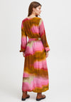 Fransa Ombre Print A-Line Maxi Dress, Pink Multi