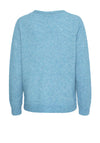 Fransa Melange Design Wool Blend Jumper, Blue