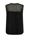 Freequent Larry Linen Sleeveless Blouse, Black