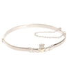 Galway Crystal Claddagh Bangle, Silver & Gold