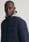 Gant Channel Quilted Jacket, Evening Blue