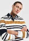 Gant Multistripe Heavy Rugger Polo Shirt, Cumin Beige