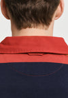 Gant Multistripe Heavy Rugger Polo Shirt, Iron Red