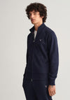 Gant Original Full Zip Sweatshirt, Evening Blue