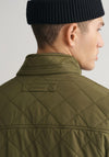 Gant Quilted Gilet, Juniper Green