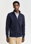 Gant Sheild Full Zip Sweatshirt, Evening Blue