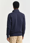 Gant Sheild Full Zip Sweatshirt, Evening Blue