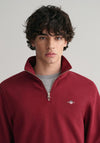 Gant Sheild Half Zip Sweatshirt, Plumped Red