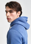 Gant Shield Hoodie, Vintage Blue