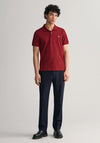 Gant Shield Pique Polo Shirt, Plumped Red