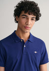 Gant Shield Pique Polo Shirt, Rich Navy