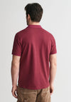 Gant Shield Pique Polo Shirt, Wine Red