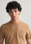 Gant Shield Crew Neck T-Shirt, Warm Beige