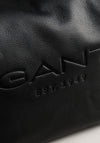 Gant Slouchy Leather Bag, Black