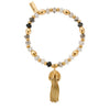 ChloBo Tassel of Joy Rutilated Quartz Bracelet, Gold