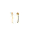 ChloBo Radiant Essence Chain Stud Earrings, Gold