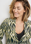 Gerry Weber Chevron Single Breasted Blazer, Black