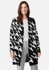 Gerry Weber Printed Open Front Cardigan, Black