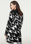 Gerry Weber Printed Open Front Cardigan, Black