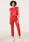 Gerry Weber High Waisted Trousers, Red