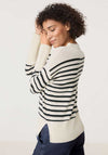 Gerry Weber Striped Jumper, Beige and Black