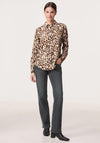 Gerry Weber Leopard Print Long Sleeve Shirt, Brown