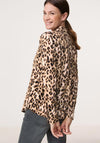 Gerry Weber Leopard Print Long Sleeve Shirt, Brown