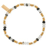 ChloBo Stone of Empowerment Black Rutilated Quartz Bracelet, Silver & Gold