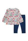 Guess Baby Girl Floral Top and Jegging Set, Multi